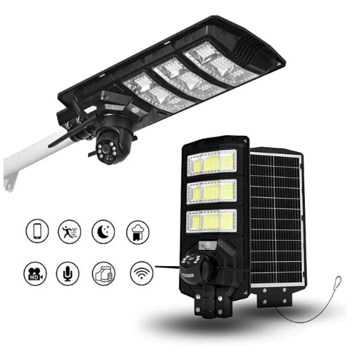 Solar street lights with camera (1) 4G Solar street light with CCTV Camera - Image 1